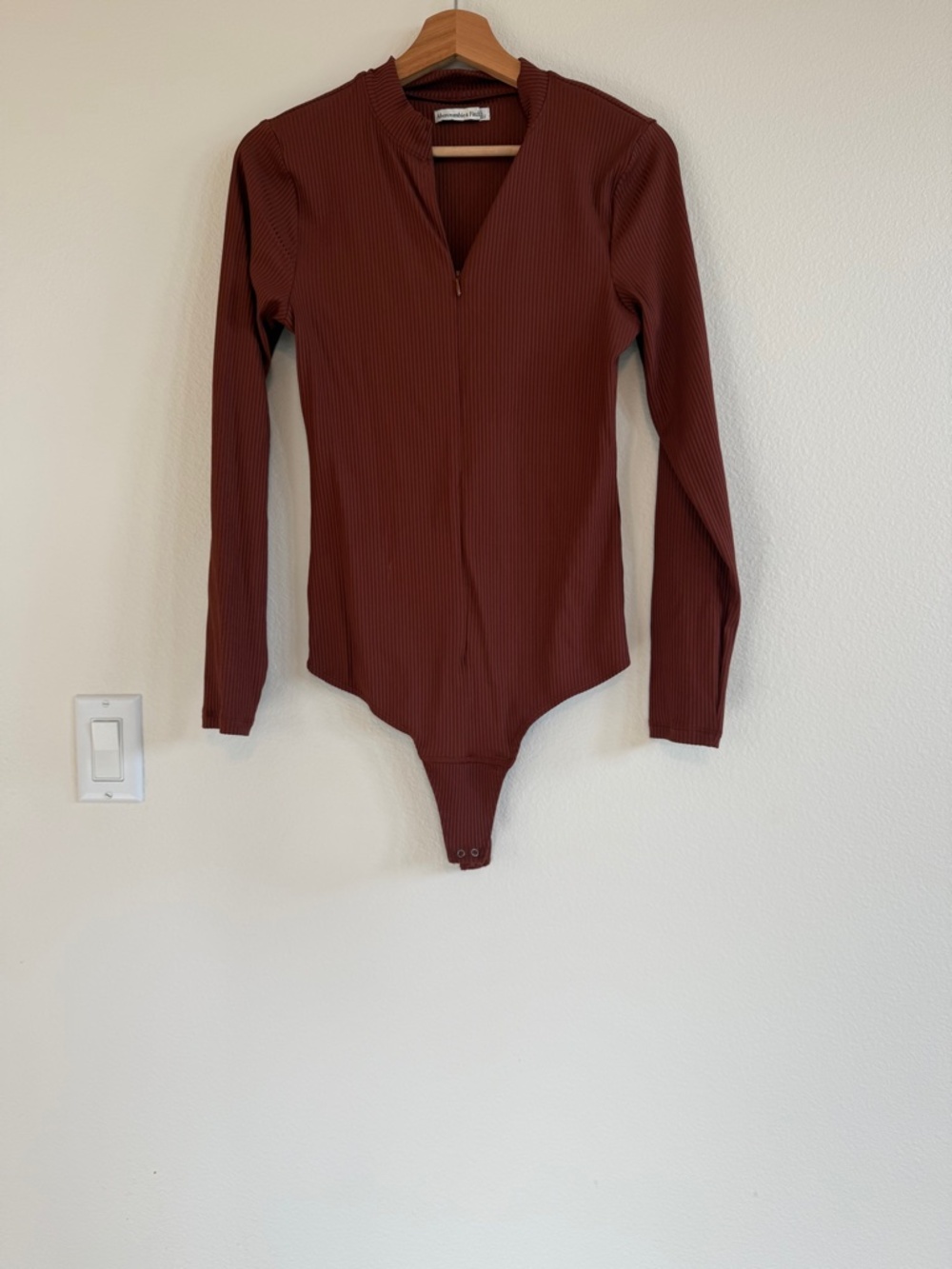 Abercrombie Long-Sleeve Zip-Up Bodysuit